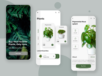 Plant Growing App 2021 app design mobile app online plant sale plant plant care plant mobile app plant shop app ui web design