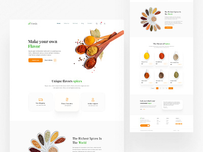Spices shop Website Design