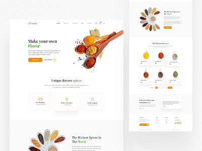 Spices shop Website Design 2022 trend best web design spices spices shop spices shop template spices shop website ui uiux web web design