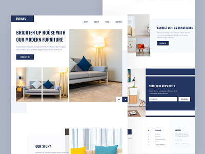 Furniture User Interface Design Concept furniture furniture web design trend 2022 ui uiux web design