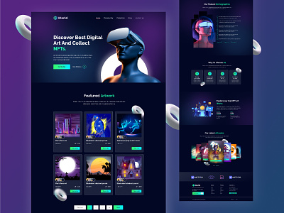 NFT Marketplace Website best web design glassmorphism glassmorphism website new trending website nft nft marketplace website ui ui us web design website