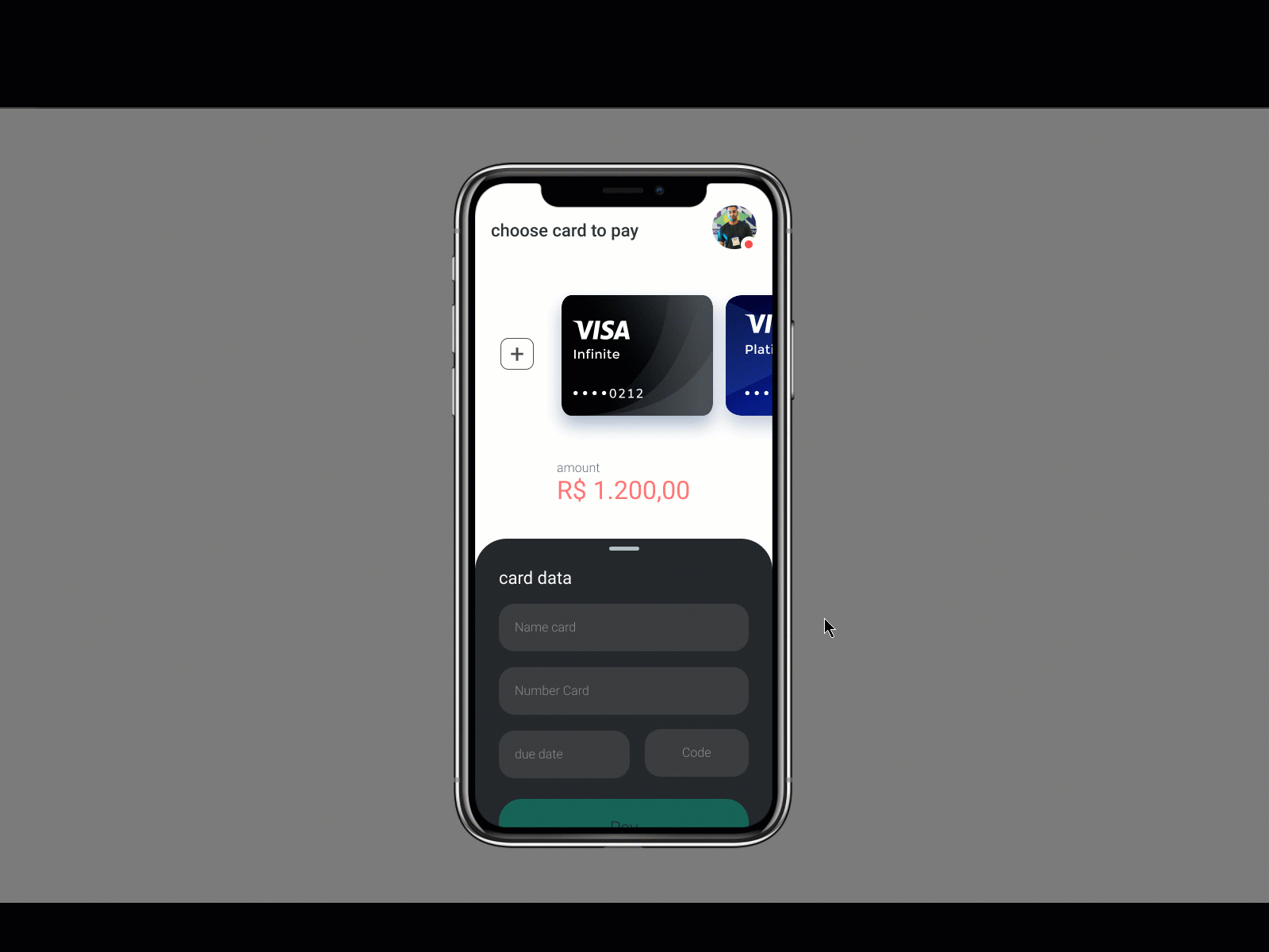 Credit Card Checkout Concept