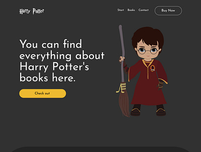 Harry Potter - Landing Page daily ui dailyui