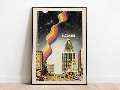 'El Cometa' Illustrative Collage