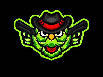 owl cowboy mascot e sport logo cowboy design dribbble illustration owl sheriff vector