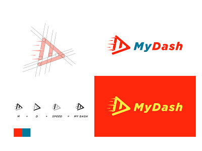 MY DASH LOGO DESIGN branding company courier delivery design logo technology transportation vector