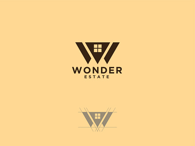 WONDER ESTATE branding building company design estate logo vector