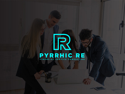 PYRRHIC RE consulting logo design financial icon logo vector