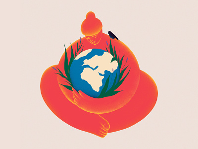 Mother Earth 🌎 character design day design earth earth day earth mother earthday eco ecology environment flat globe illustration mother nature planet save planet webdesign women world