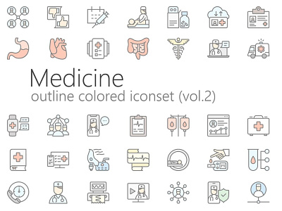 Medicine colored outline iconset branding free icons graphicdesign icon design icon designs icon styles icon template psd icon templates icons icons set iconset outline icons outline iconset photoshop