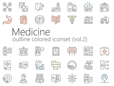 Medicine colored outline iconset branding free icons graphicdesign icon design icon designs icon styles icon template psd icon templates icons icons set iconset outline icons outline iconset photoshop