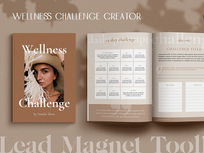 Wellness Challenge Creator branding branding design ebook canva template ebook canva template