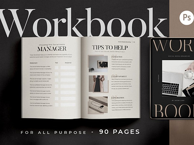 Workbook Creator For Coach CANVA branding branding design canva template canva templates canvas print graphicdesign workbook creator workbook creator