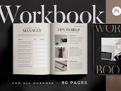 Workbook Creator For Coach CANVA branding branding design canva template canva templates canvas print graphicdesign workbook creator workbook creator