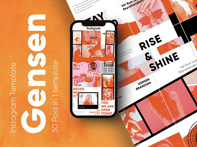 Gensen Puzzle Instagram Template branding dribbble instagram template instagram templates puzzle instagram template puzzle instagram template sample instagram template sample instagram template