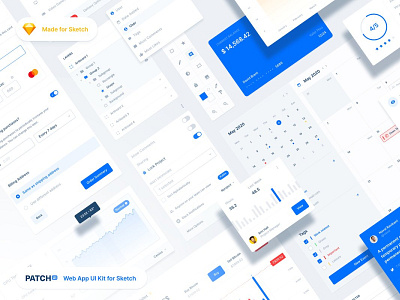 Patch UI Web App UI Kit app app ui app ui design app ui kit app ui ux branding