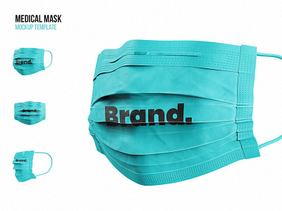 Medical Face Mask Mock Up Template branding branding design hygiene mockup mockup design mockup psd mockup template mockups