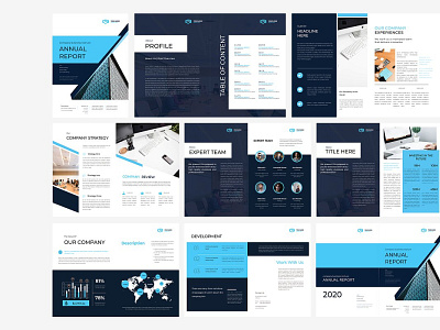 Annual Report Template branding branding design brochure brochure design brochure layout brochure mockup brochure template