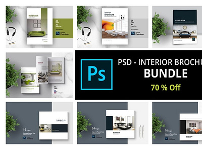 PSD Interior Brochure BUNDLE branding branding design brochure brochure design brochure layout brochure mockup brochure template