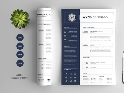 Word Resume Cover Letter art clean design education graphic job lettering minimal new office photoshop quarantine resume clean resume cv resume design resume template template visual design