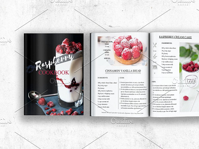 Canva Cookbook Recipe book branding branding design brochure design brochure layout brochure template