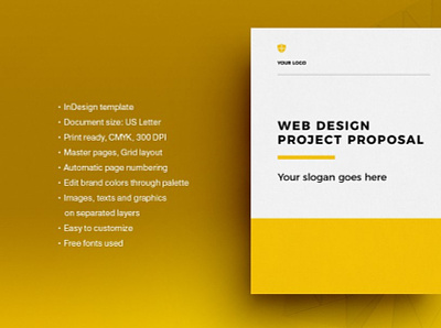 Web Design Proposal branding branding design brochure brochure design brochure layout brochure mockup brochure template