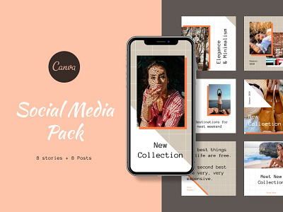Canva Social Media Pack Vol 5 branding branding design canva design canva template canva templates