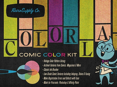 ColorLab Procreate Vintage Comic Kit procreate app procreate art procreate brushes procreate illustration procreate lettering procreateapp