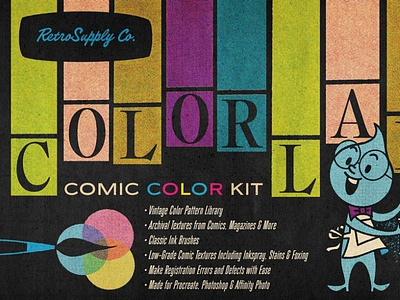 ColorLab Procreate Vintage Comic Kit