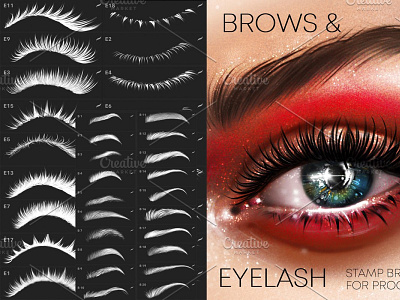 Procreate Eye Brows brushes Makeup branding makeup artist procreate app procreate art procreate brushes procreate illustration procreate lettering procreateapp