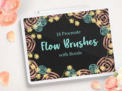Flower Procreate Flow Brushes procreate app procreate art procreate brushes procreate illustration procreate lettering