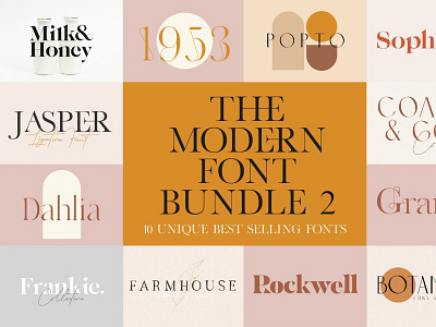 The Modern Font Bundle Vol  2