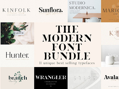 The Chic   Unique Modern Font Bundle