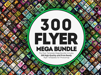 300 Flyer Templates Mega Bundle branding flyer design flyer template