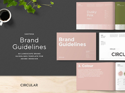 SANTONA / Brand Guidelines branding branding design brochure design brochure layout brochure mockup brochure template