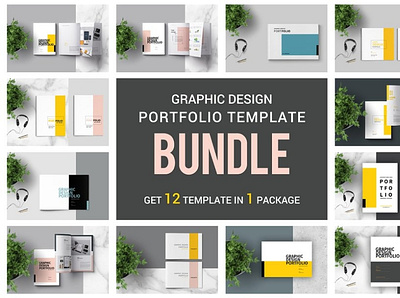 Graphic Design Portfolio BUNDLE brand brand design brand identity branding branding design brochure