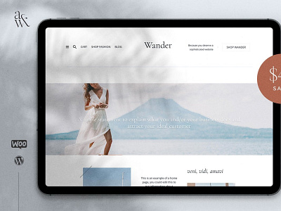 Wander WordPress Blog Shop Theme shop theme wordpress wordpress blog wordpress design wordpress development wordpress theme wordpress themes