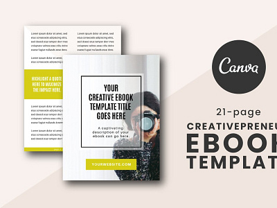 Creativepreneur eBook Canva Template canva canva design canva template canva templates canvas art ebook cover ebook cover design ebook design ebook layout ebook template template