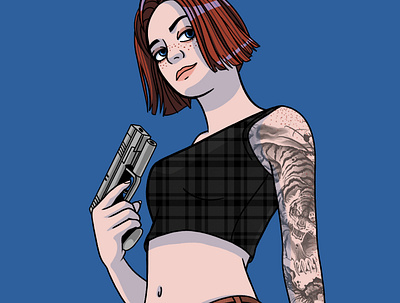 Gun Girl adobe photoshop character character design digital digital art digital illustration digital painting drawing illustration nft