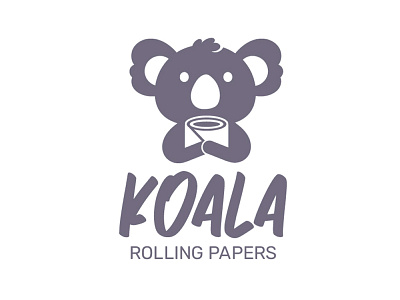 Koala Rolling Papers - Logo Concept adobe photoshop design digital digital art digital illustration digital painting drawing illustration logo