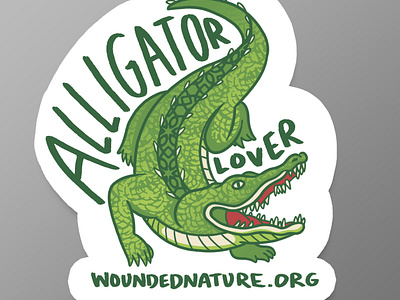 Alligator Lover - Sticker Concept