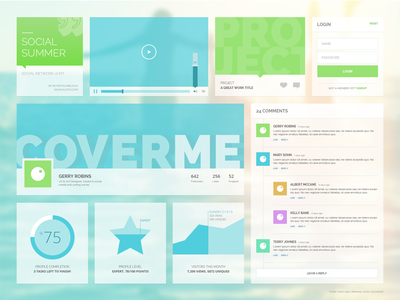 Social Summer UI Kit