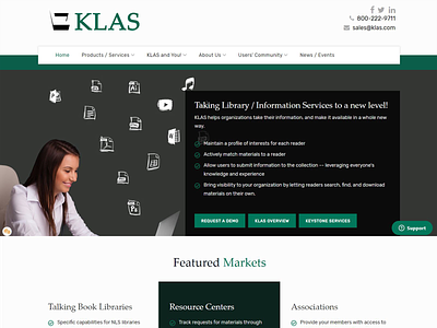 KLAS - Keystone Systems accessible design joomla project lead responsive web website design