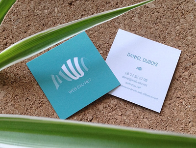 Daniel Dubois WEB-EAU - Business Cards branding design logo typography vector