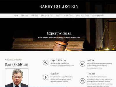 Barry Goldstein - Website design joomla ux web website design