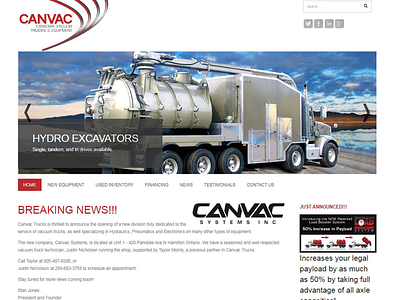 Canvac - Website design joomla project lead responsive web website website design