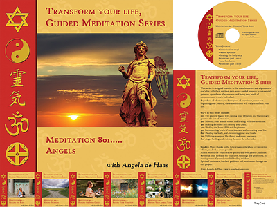Angela de Haas - Meditation CD Set branding cd cover cd design cd packaging design print print design project lead