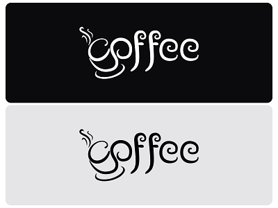 Typography coffee logo brand brand identity business coffee logo company concept creative custom gradient interface logo logotype recent logo smart logo typography