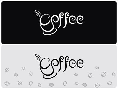 Typography coffee abstract brand brand identity company concept creative custom gradient logo logotype recent logo smart logo typoface typography website