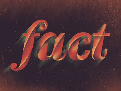 Fact fact texture type typography